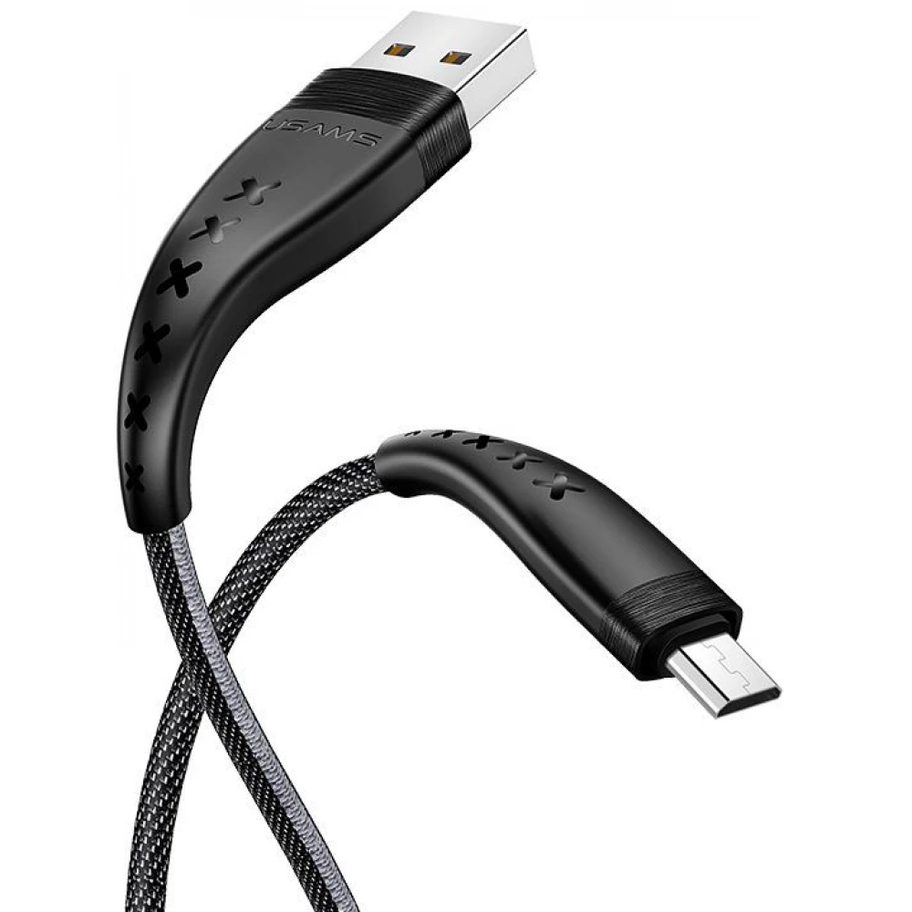USAMS USB Micro USB Átalakító Fekete 1.2m SJ251USB01