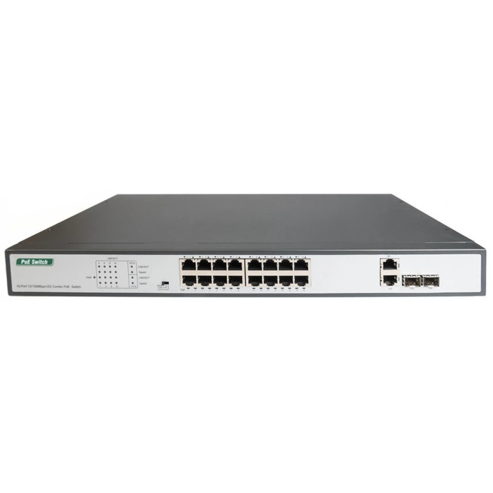 DIGITUS DN-95342 16-port Fast Ethernet PoE Switch