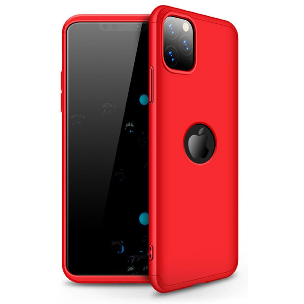 GKK 360 Full Protection Case iPhone 11 Pro Max Logo piros