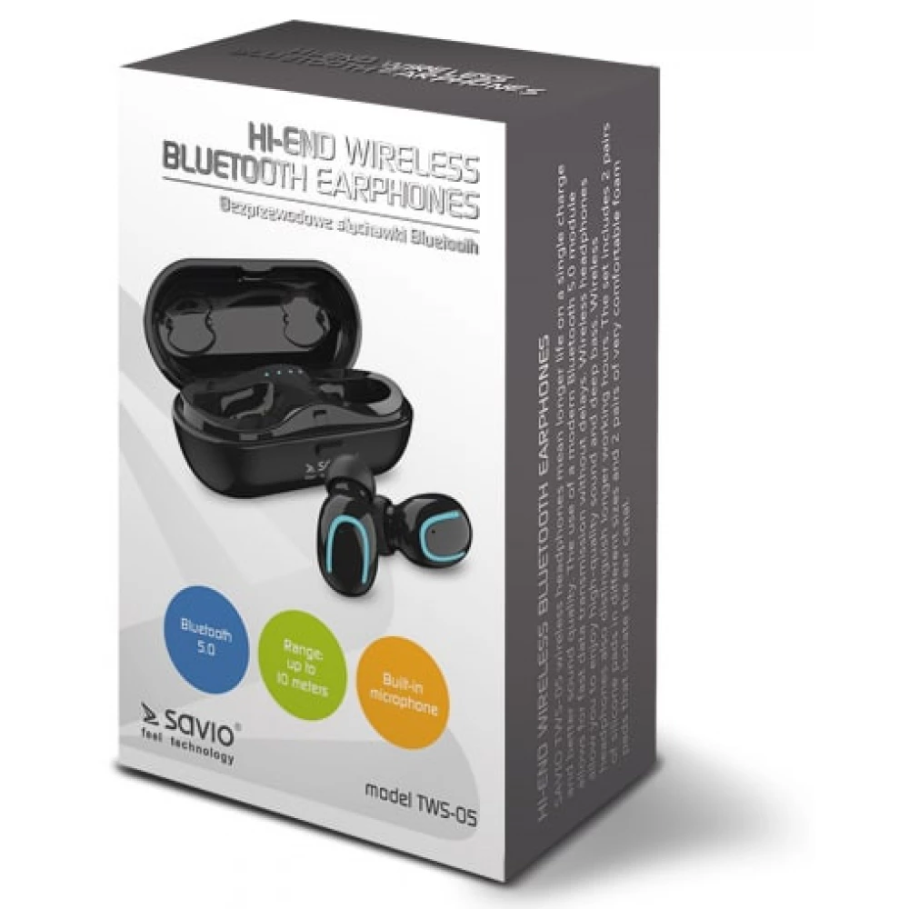 Wireless bluetooth earphones discount savio