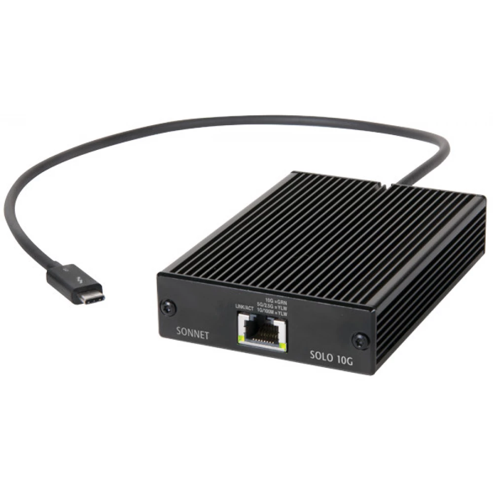 SONNET Thunderbolt 3 UTP Converter Black 10cm SOLO10G-TB3 SONNET Thunderbolt 3 UTP Converter Black 10cm SOLO10G-TB3