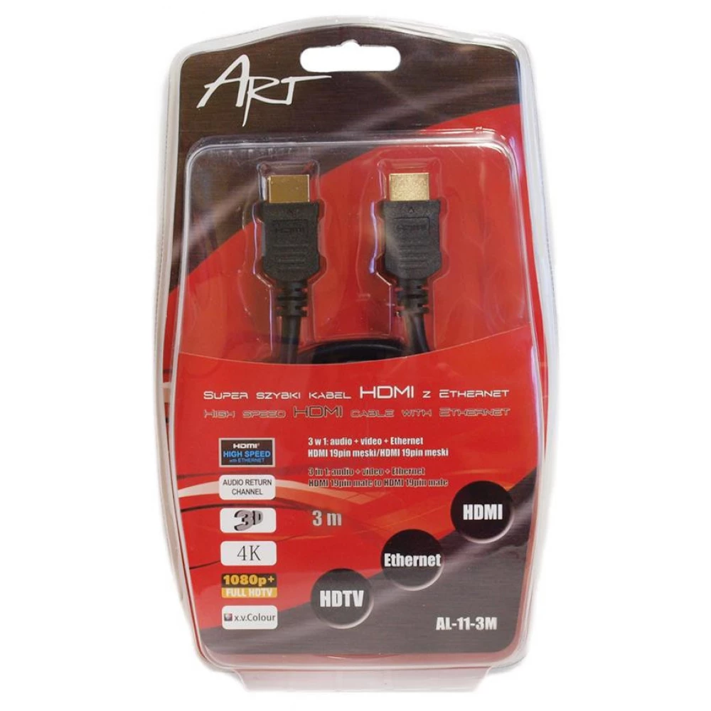 ART HDMI Összekötő Fekete 1.5m KABH AL-01