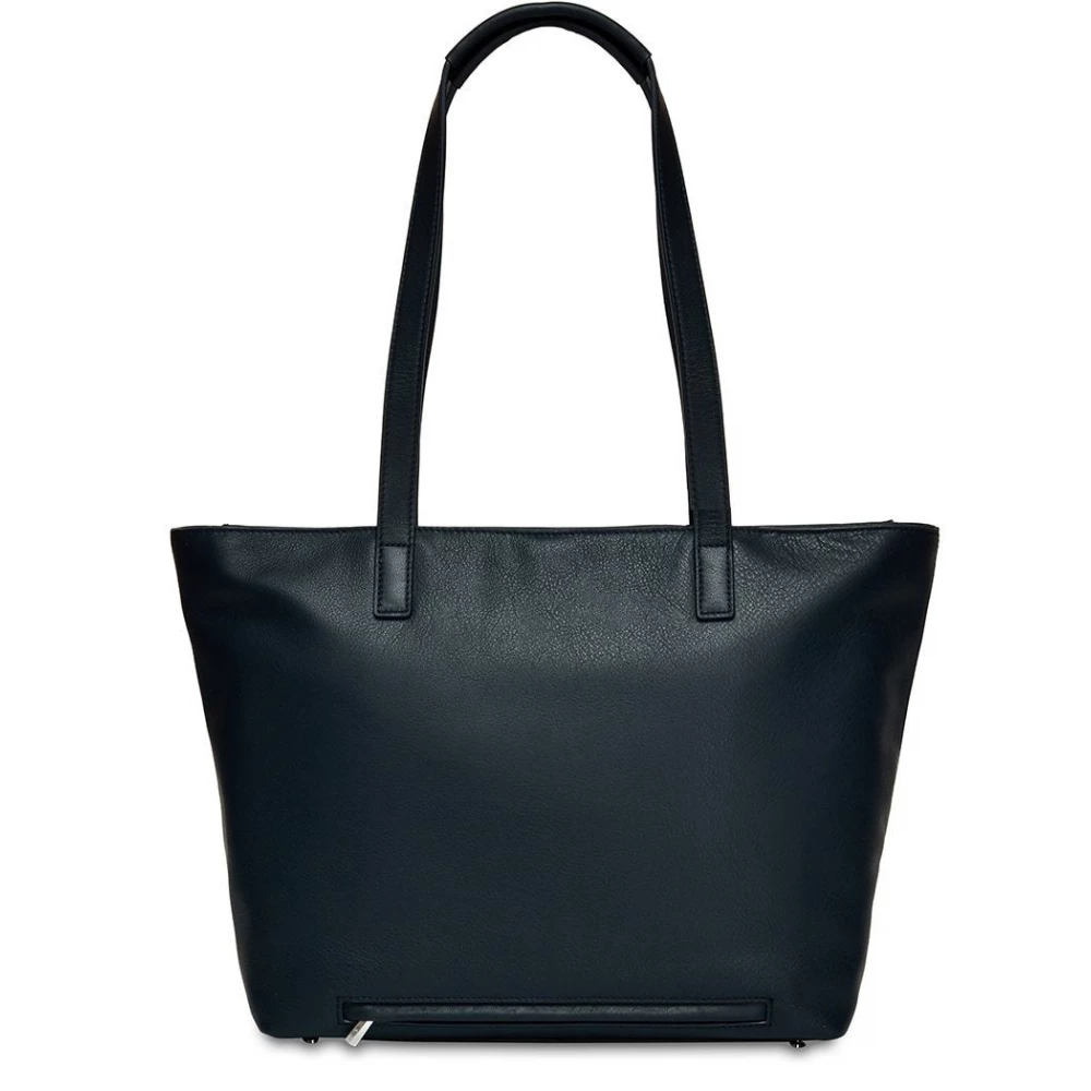 KNOMO Mini Maddox Leather Laptop Tote Bag 13 dark blue iPoncomp