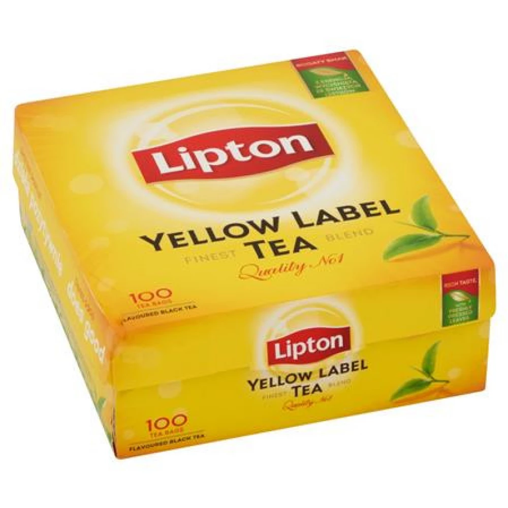 LIPTON Yellow label Fekete tea 100x1.5 g