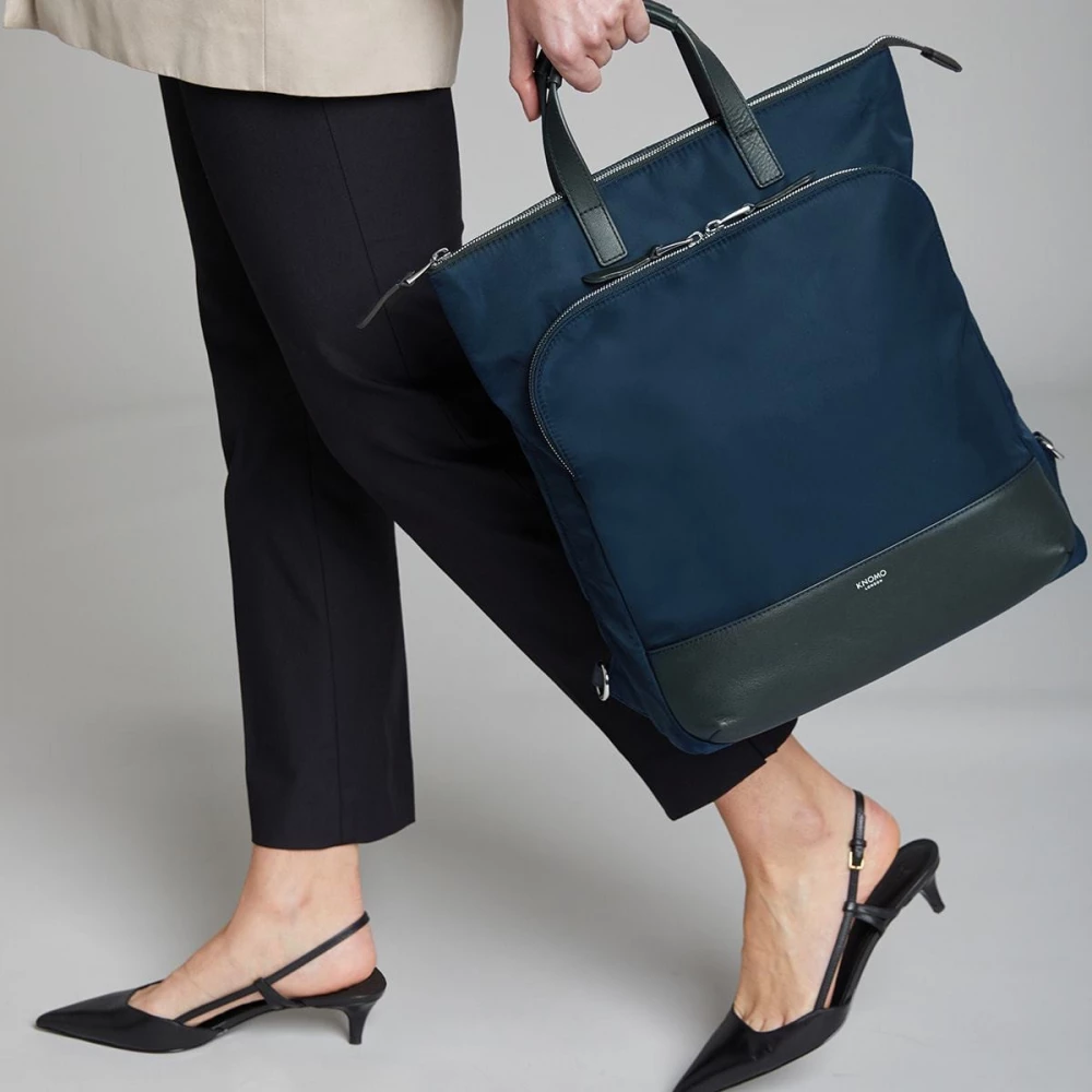 KNOMO Harewood Laptop Tote Backpack 15 dark blue iPoncomp