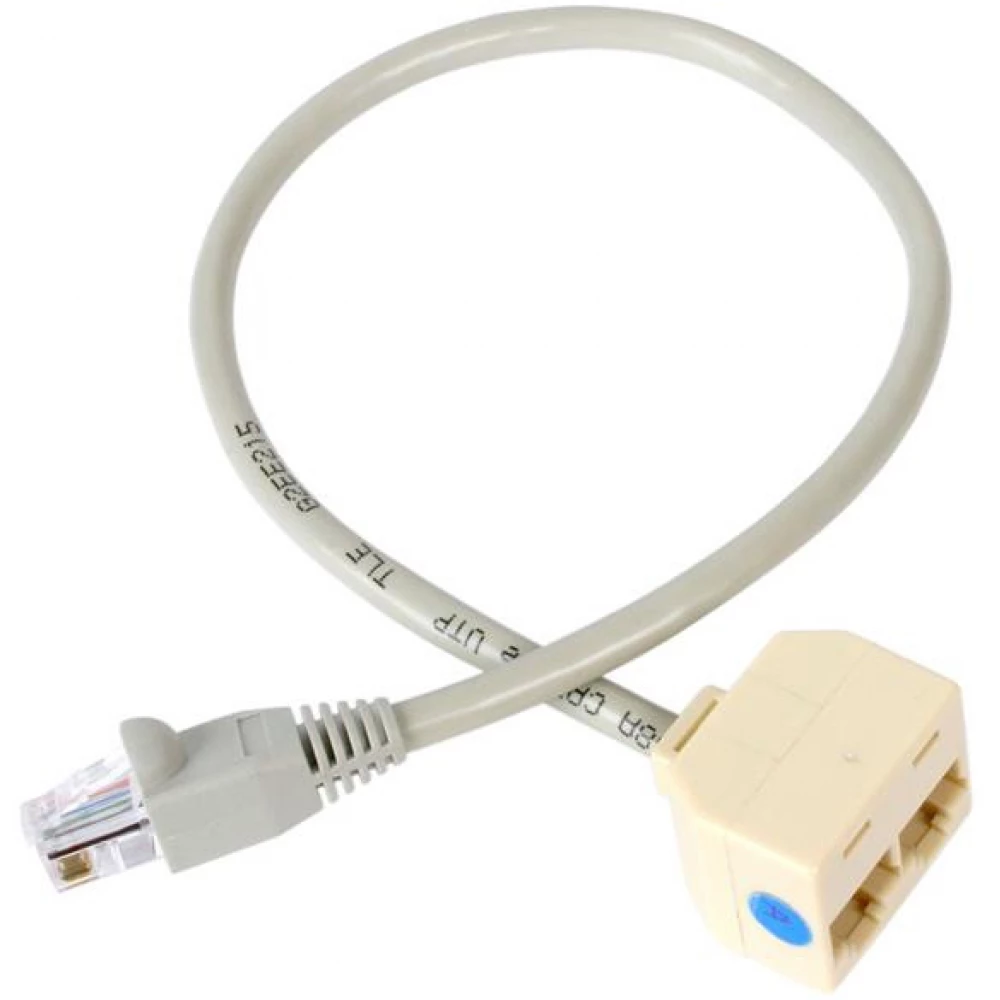 STARTECH UTP Splitter Gray 33cm RJ45SPLITTER - iPoncomp.com