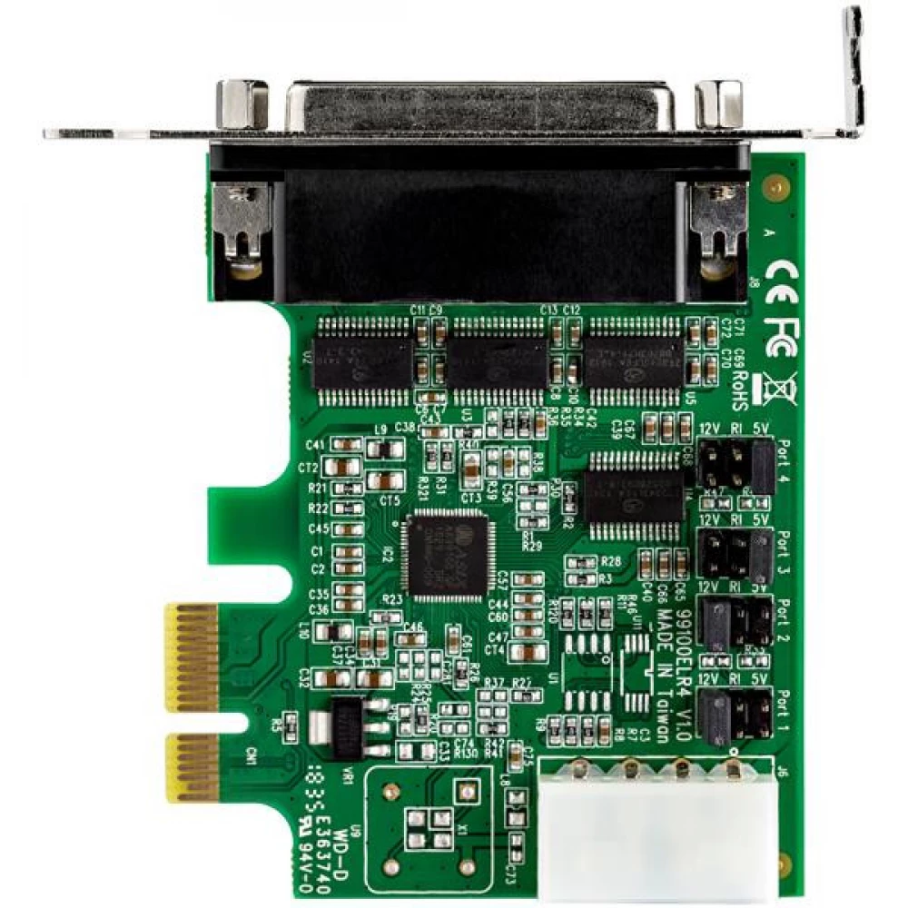 STARTECH 4Port PCI Express RS232 Serial Adapter Card 16950 UART LP