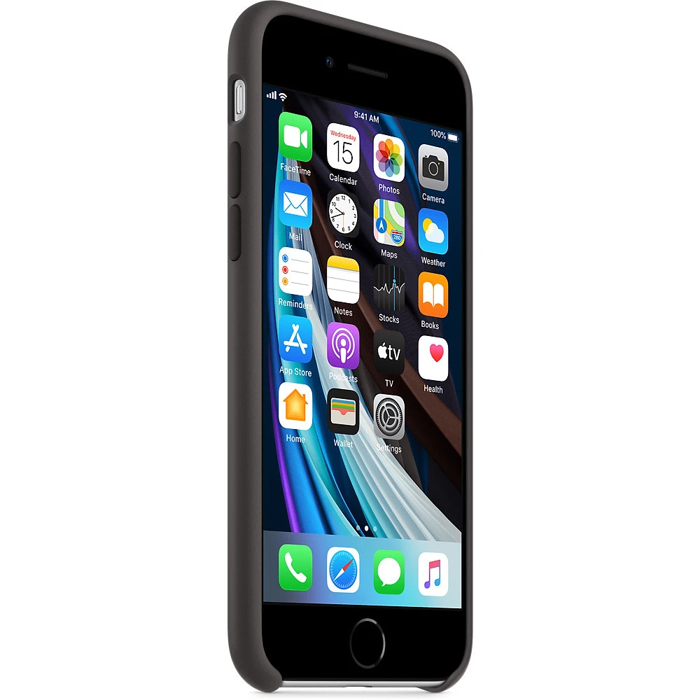 APPLE iPhone SE Silikonhülle schwarz