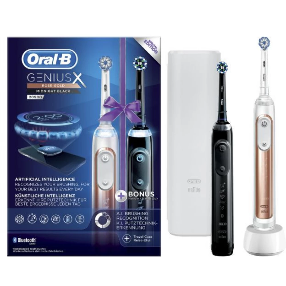 Electrificeren slachtoffers Gezag ORAL-B Genius X 20900 Duo Pack Electronic toothbrush set - iPon - hardware  and software news, reviews, webshop, forum