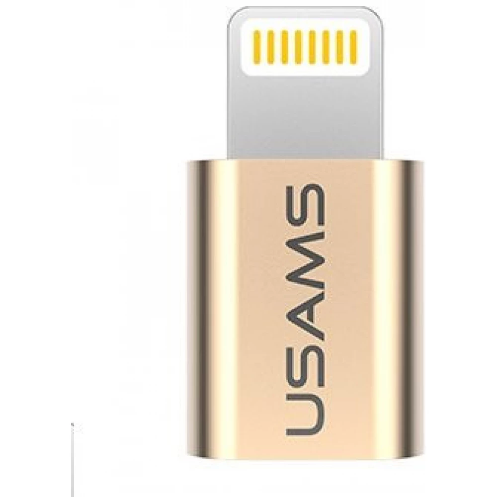 USAMS Lightning Micro USB Converter Gold 3cm US-SJ014 - iPon - hardware and  software news, reviews, webshop, forum