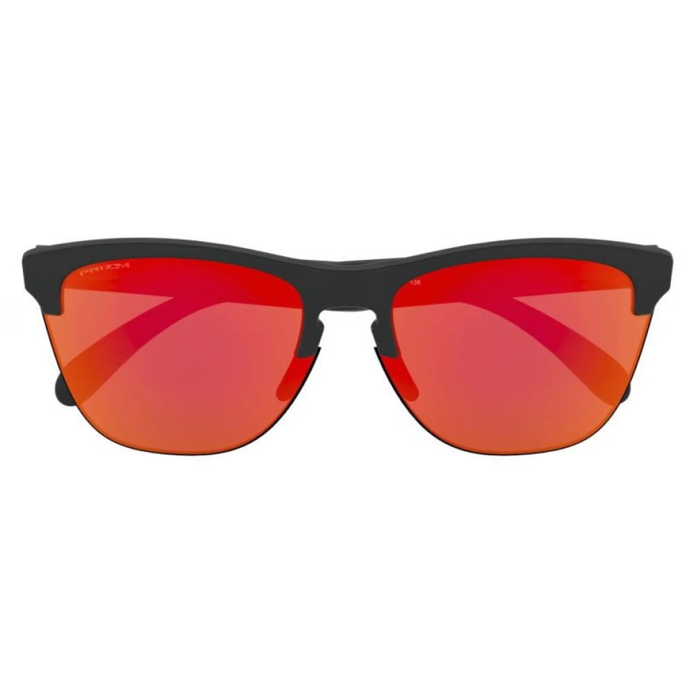 OAKLEY Frogskins Lite Matte Black w Prizm Ruby sunglasses iPoncomp