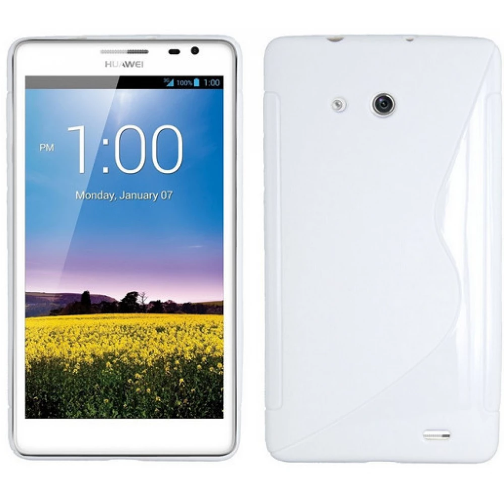 ZONE Huawei Ascend Mate 2 TPU silicone case S-line white - iPon and software news, webshop, forum