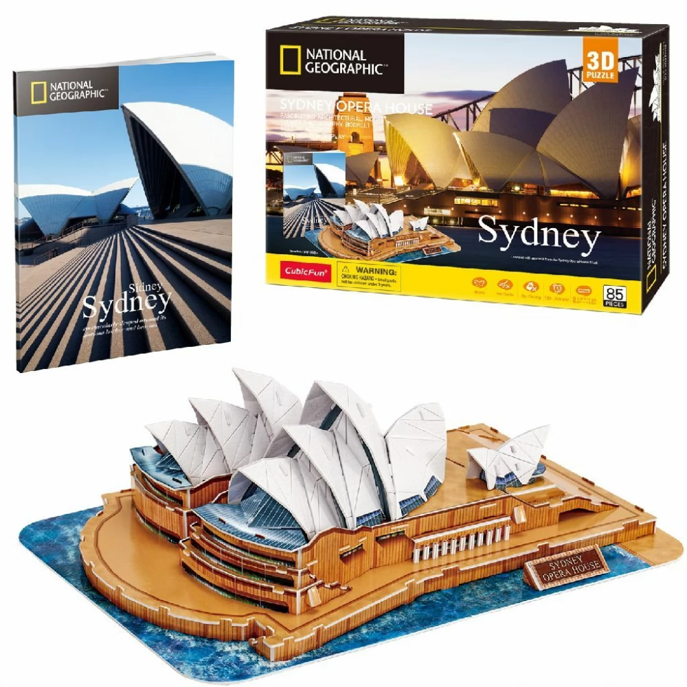 CUBICFUN 3D puzzle játék 85 darabos Sydney Operaház - iPon.hu