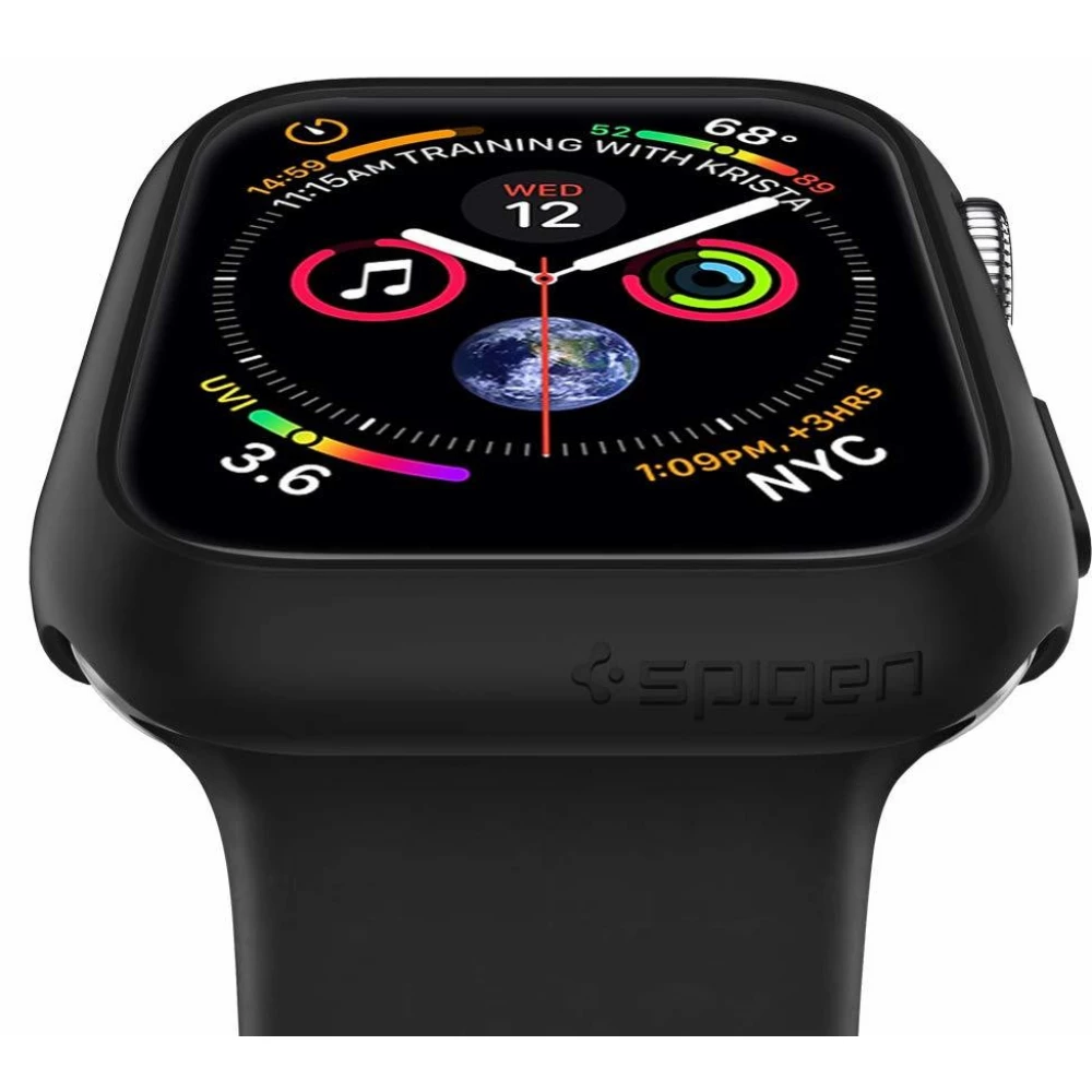 SPIGEN Thin Fit Apple Watch S4 S5 44mm Schutzhulle schwarz iPonshop