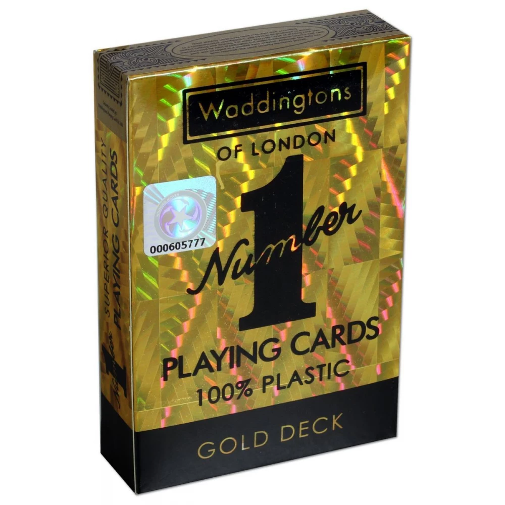 WINNINGMOVES Waddingtons Number 1 Gold Deck arany hologramos francia kártya szett
