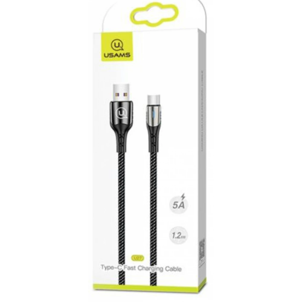 USAMS USB 2.0 Type C Átalakító Fekete 1.2m SJ319USB01 USAMS USB 2.0 Type C Átalakító Fekete 1.2m SJ319USB01