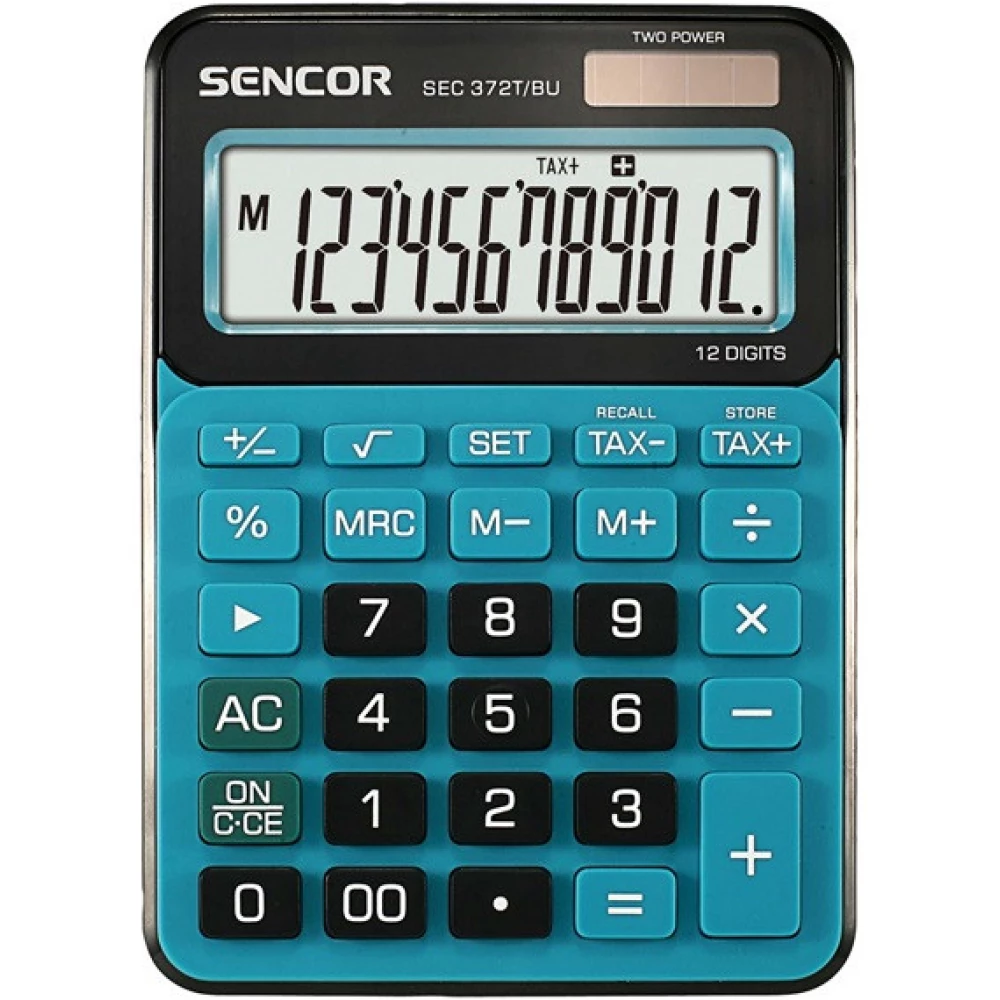 SENCOR SEC 372T/BU asztali számológép kék