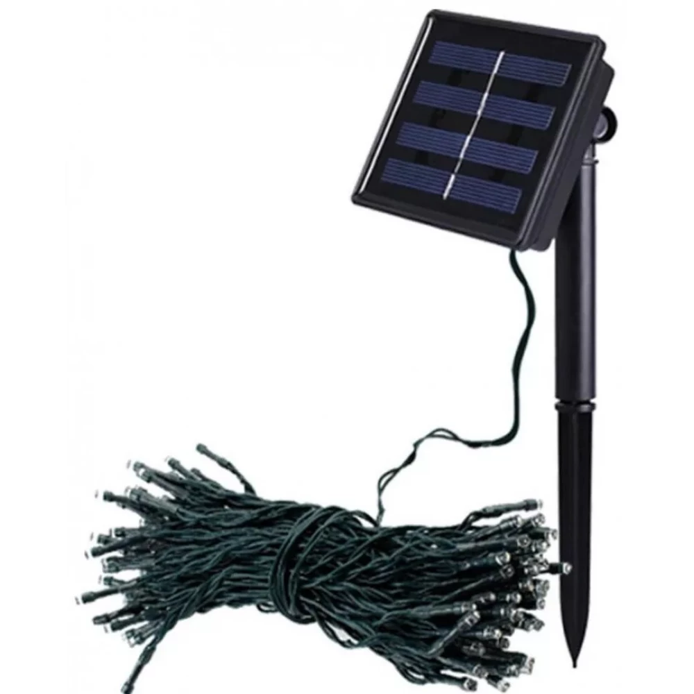 ZONE Garten leichte Girlande Solar- 11.40 m 100 LED-es bunt