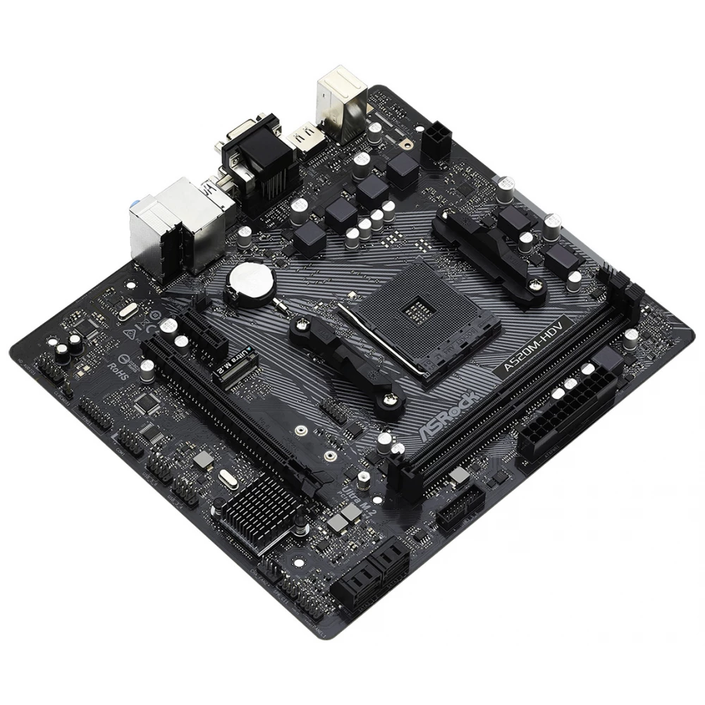 Osnovna plošča am4 asrock a520m-hdv d-sub dvi-d hdmi komponentko