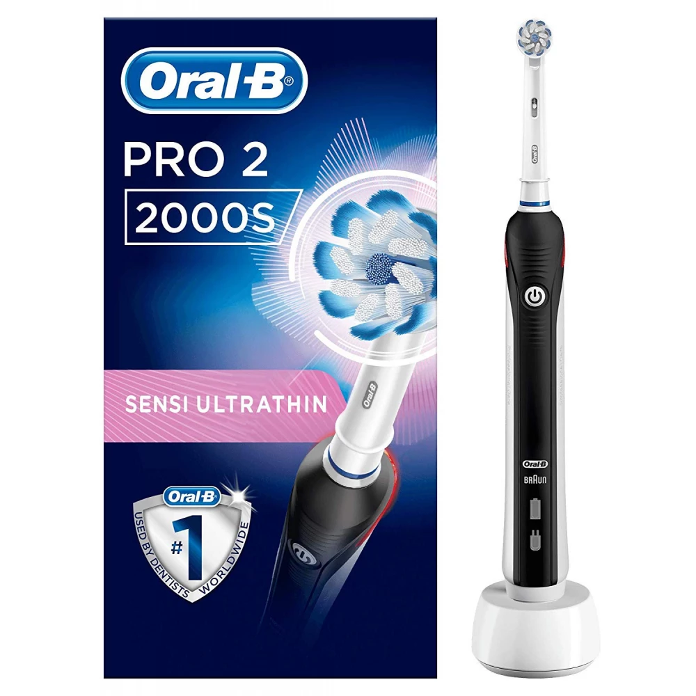 Vergadering Markeer opgroeien ORAL-B PRO2 2000S Sensi UltraThin Electronic toothbrush black-white - iPon  - hardware and software news, reviews, webshop, forum