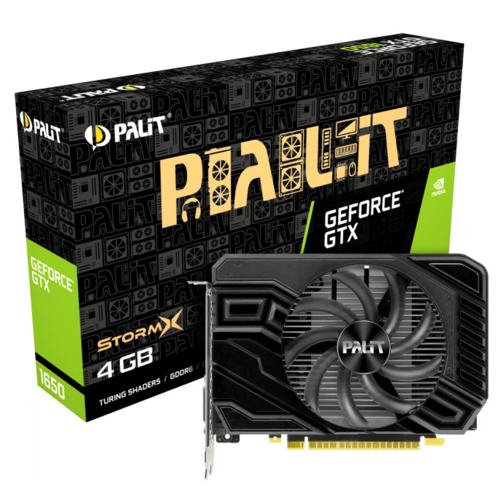PALIT NE61650018G1 166F GeForce GTX 1650 4GB GDDR6 StormX PCIE iPoncomp