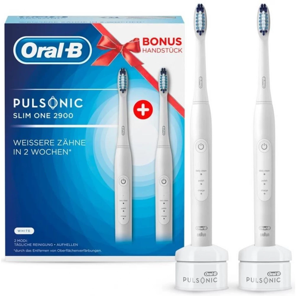 Verzadigen weekend rooster ORAL-B PULSONIC Slim One 2900 Duopack electric toothbrush white - iPon -  hardware and software news, reviews, webshop, forum