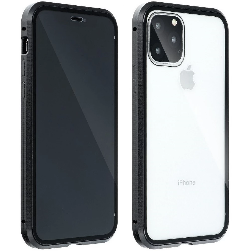 ZONE Magnetic Full Glass Alumínium mágneses védőkeret elő- és hátlapi üveg Samsung Galaxy S20 FE/S20 FE 5G átlátszó-fekete ZONE Magnetic Full Glass Alumínium mágneses védőkeret elő- és hátlapi üveg Samsung Galaxy S20 FE/S20 FE 5G átlátszó-fekete