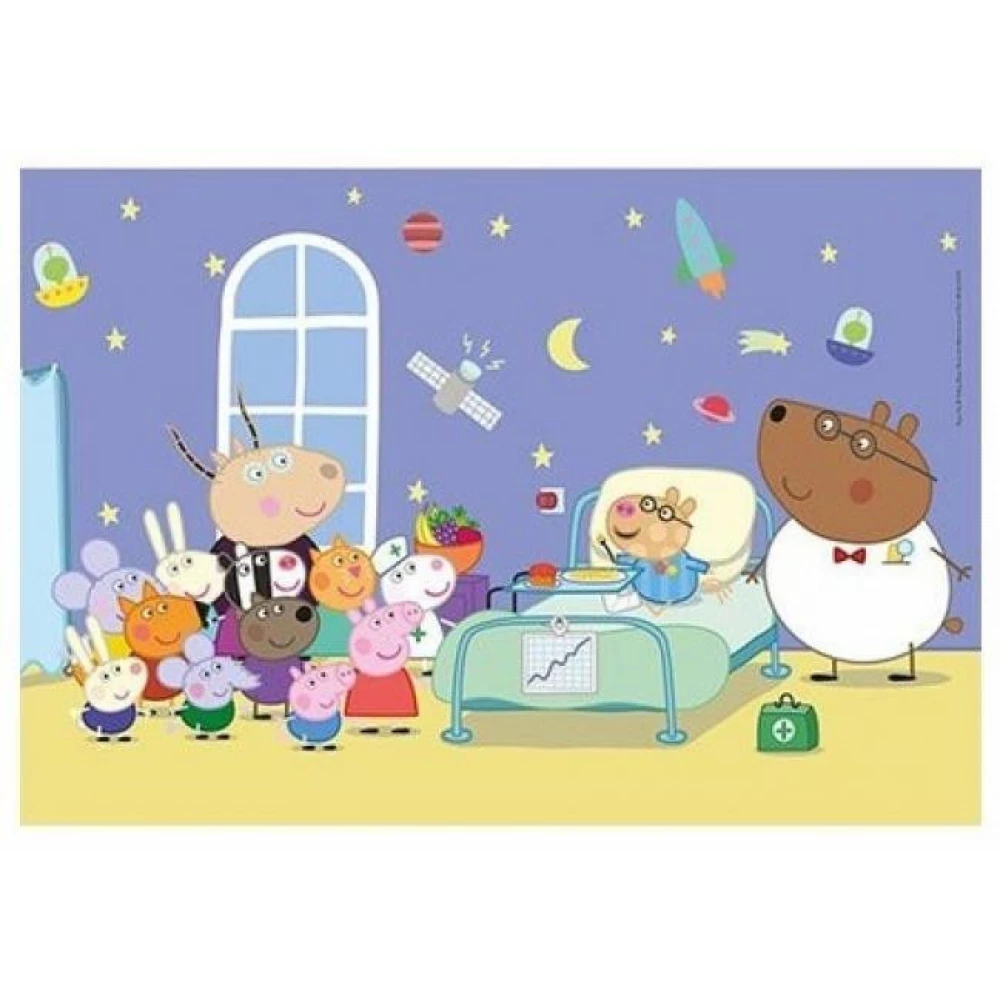 CLEMENTONI 104 pieces supercolor puzzle - Peppa pig - iPoncomp.com