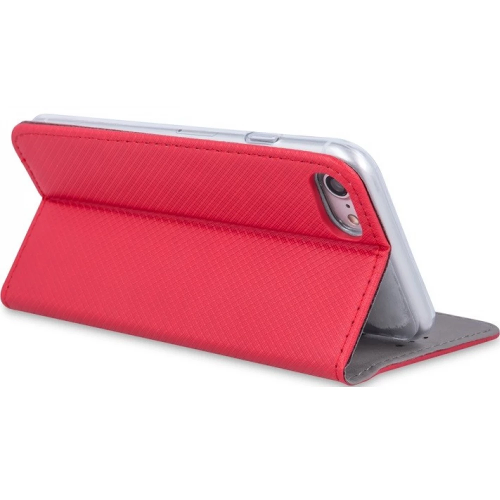 ZONE Smart Magnet pe lateral cu deschidere toc iPhone 5/5S/SE roșu