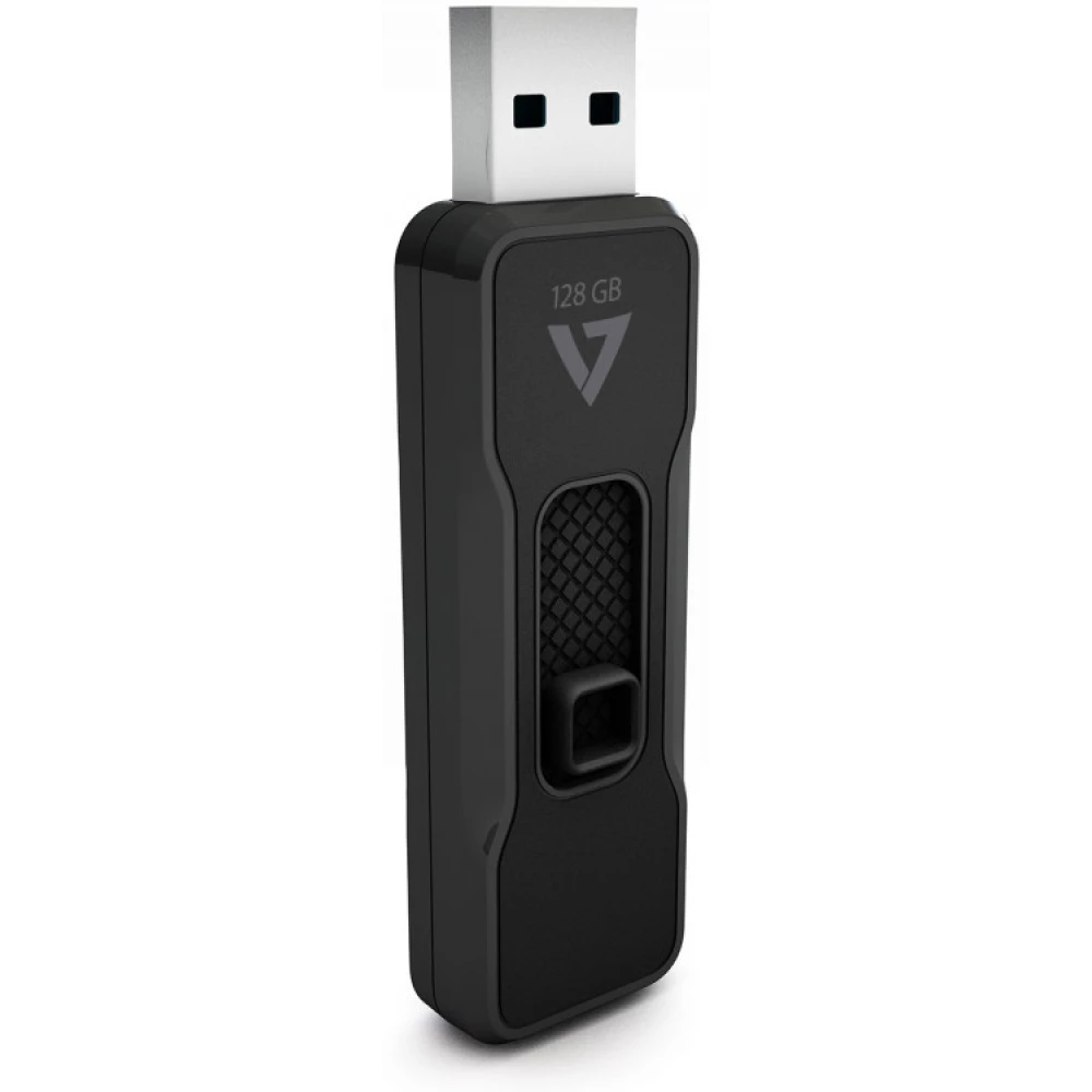 V7 Retractable 128GB USB 3.1 Fekete
