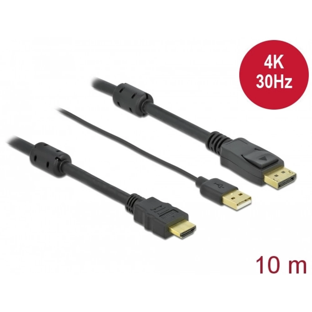 DELOCK HDMI DisplayPort 1.2/1.2a Átalakító Fekete 10m 85968 DELOCK HDMI DisplayPort 1.2/1.2a Átalakító Fekete 10m 85968