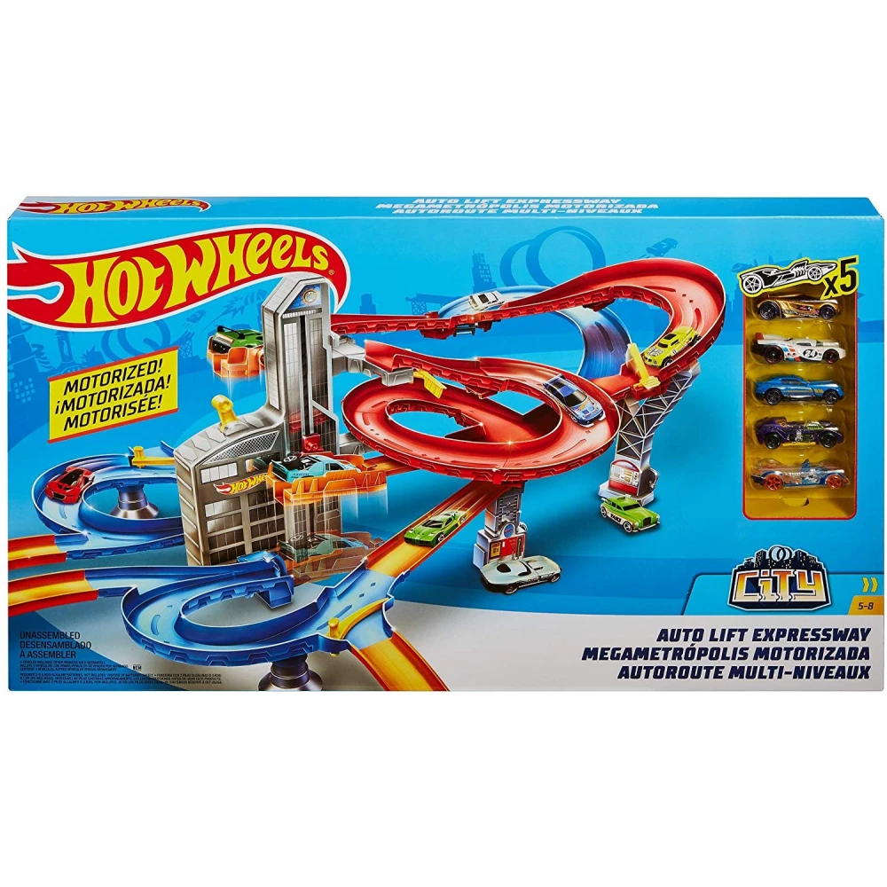 MATTEL Hot Wheels City Auto Lift Expressway pálya készlet iPon.hu