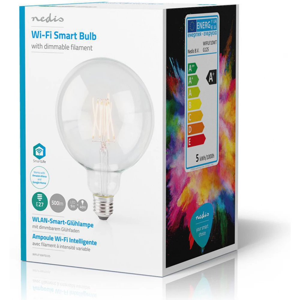 Trekker Heel Banket NEDIS Wi-Fi-s Intelligent Izzószálas LED lamp E27 125 mm 5 W 500 lm  WIFILF10WTG125 - iPon - hardware and software news, reviews, webshop, forum
