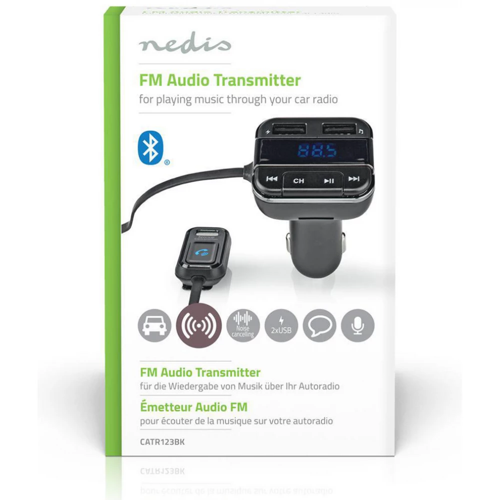 Nedis FM car transmitter voice control - Network & Audio streaming