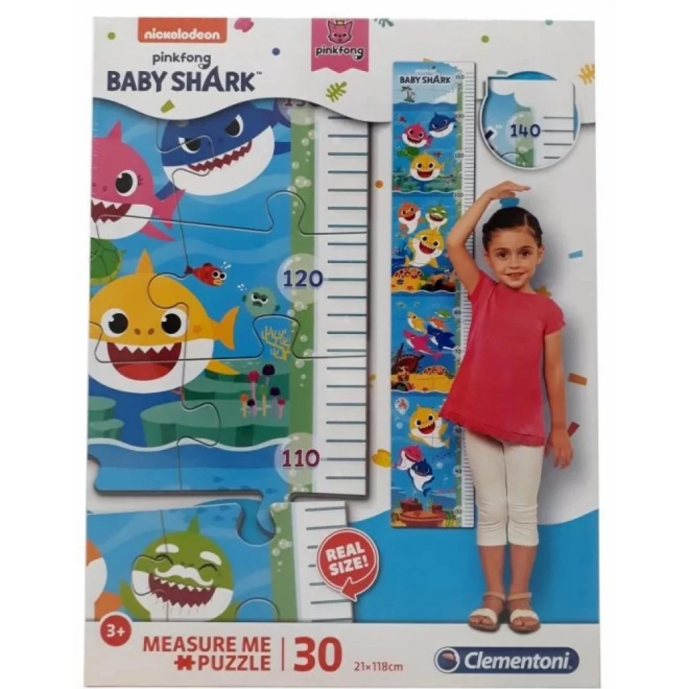 CLEMENTONI Puzzle game 30 pieces Pinkfong Baby Shark magasságmérős CLEMENTONI Puzzle game 30 pieces Pinkfong Baby Shark magasságmérős