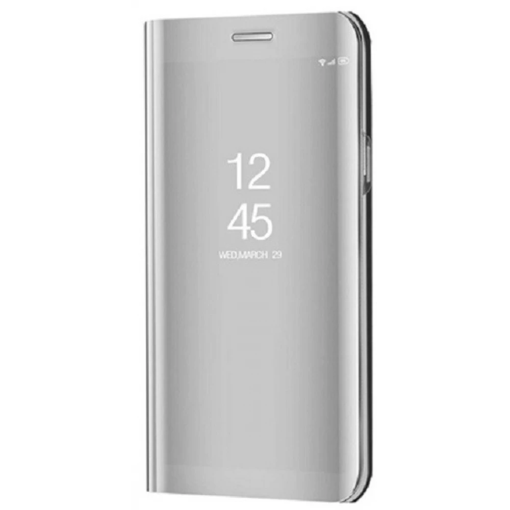 ZONE Smart View Cover Auf die Seite Blühen Hülle Anruf Zeiger Xiaomi Redmi 9 Silber