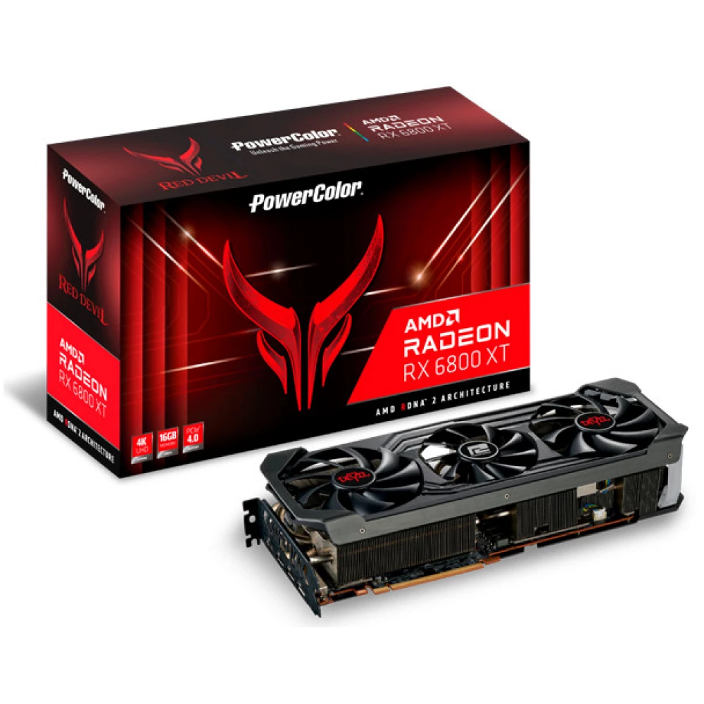 POWERCOLOR AXRX 6800XT 16GBD6-3DHE/OC Radeon RX 6800 XT 16GB GDDR6 