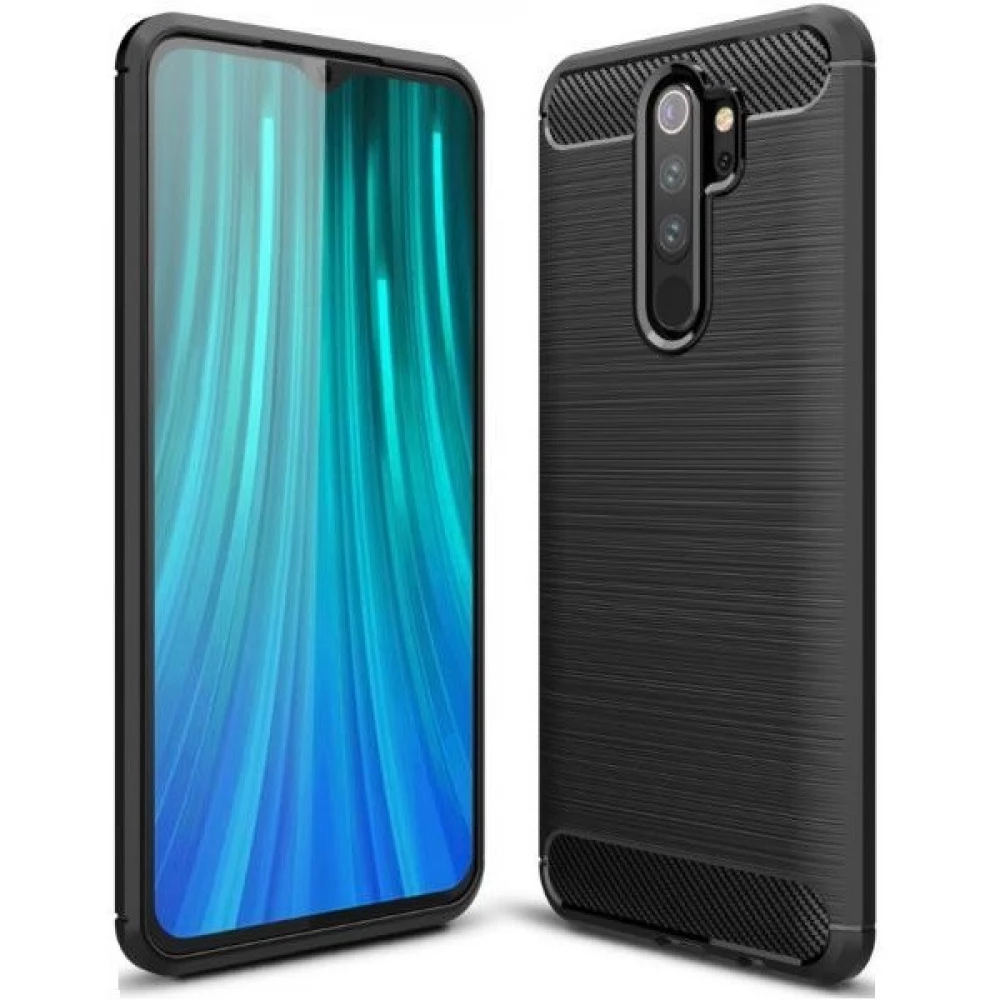 ZONE Silicon case brushed carbon pattern Xiaomi Redmi 9A/9AT/9i black