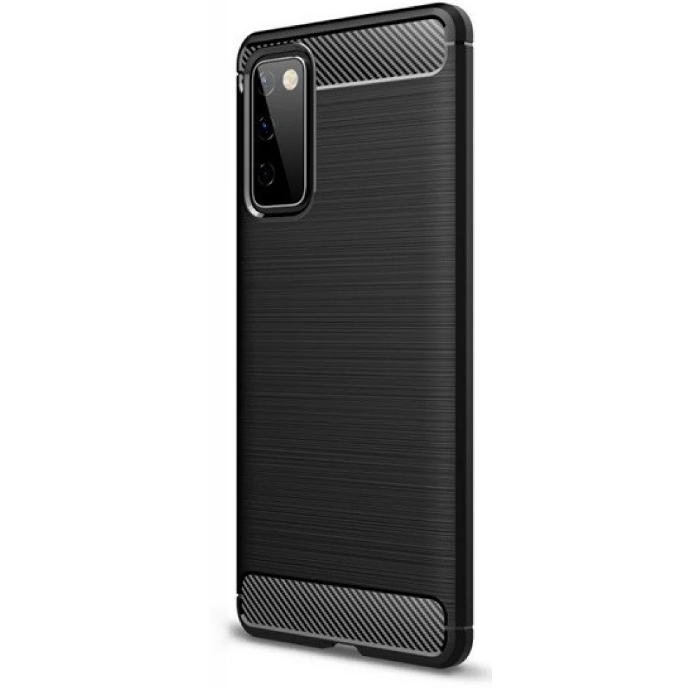 ZONE Silizium Hülle gebürstet carbon pattern Xiaomi Mi 10T 5G/10T Pro 5G schwarz