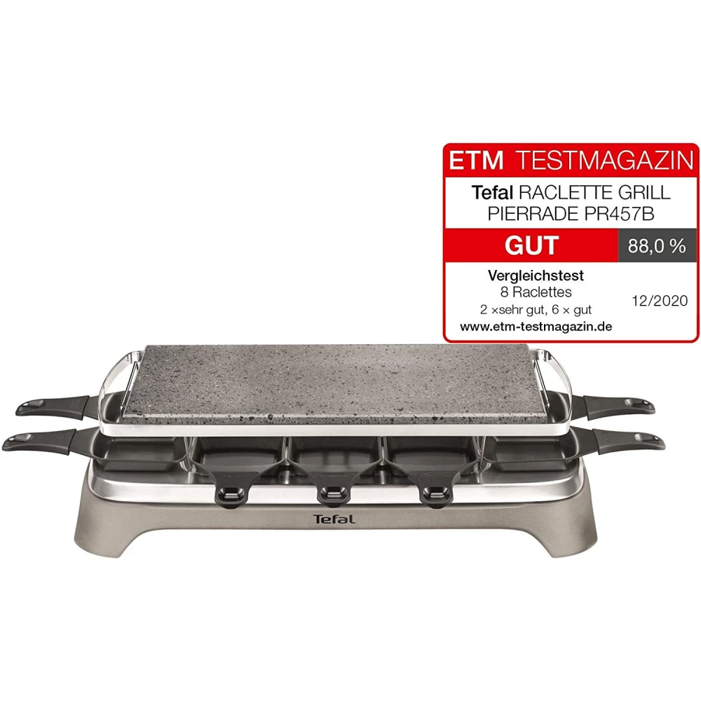middag Mitt Viva TEFAL PR457B Raclette grill grey 1350 W 10 main for (Basic guarantee) -  iPon - hardware and software news, reviews, webshop, forum