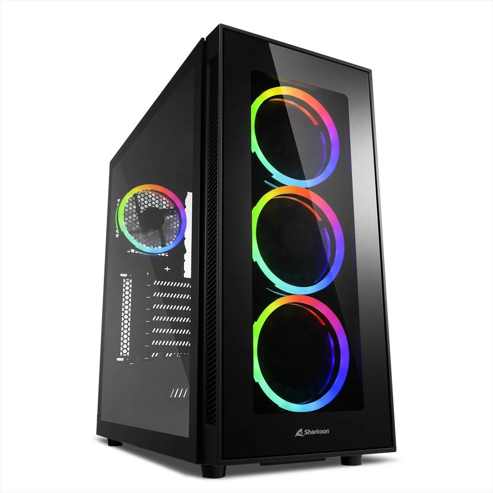 Sharkoon TG5 RGB Silent PCGH Edition fekete