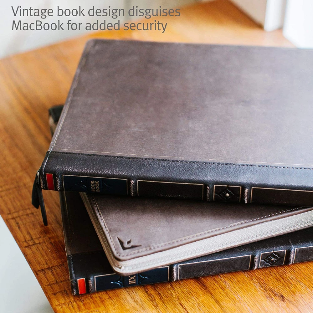 TWELVE SOUTH BookBook Genuine Leather Case for MacBook Pro Air 13 USB C oder Thunderbold 3 iPoncomp