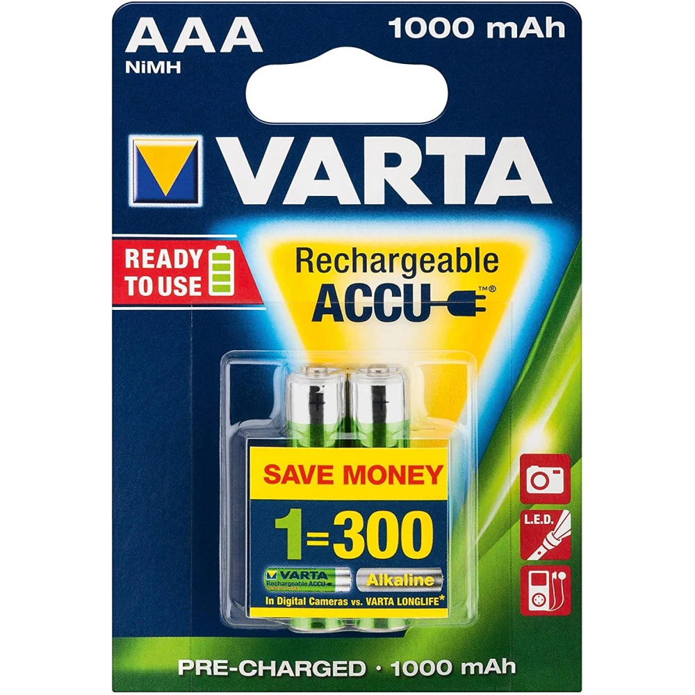 VARTA Recharge mikro olovka akku (AAA) 1000mAh 2kom