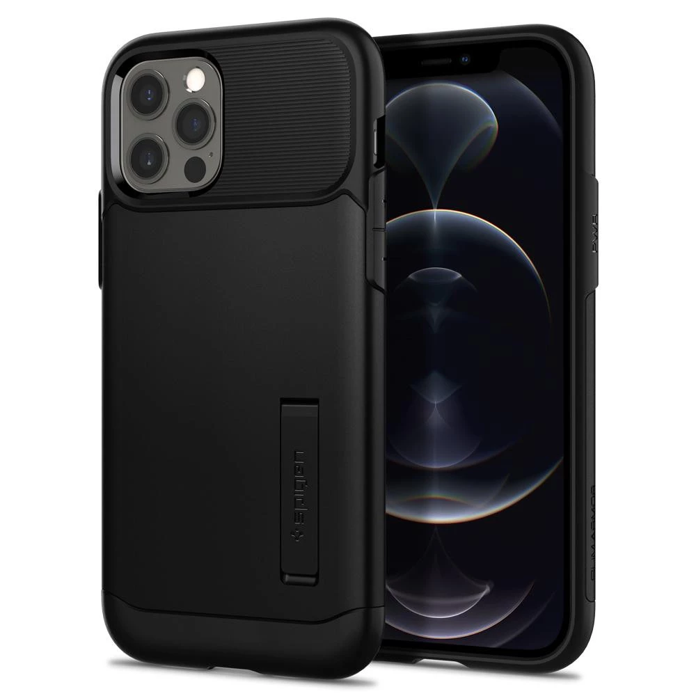 SPIGEN Slim Armor spate iPhone 12/12 Pro negru SPIGEN Slim Armor spate iPhone 12/12 Pro negru