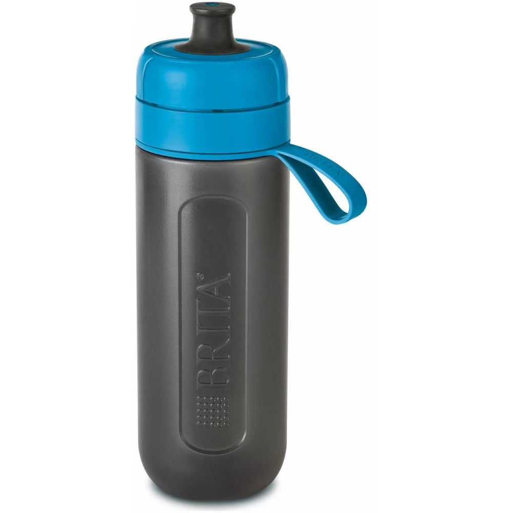 Brita FILL & GO ACTIVE WATER FILTER BOTTLE 600ml Removable Safety Cap BLUE 