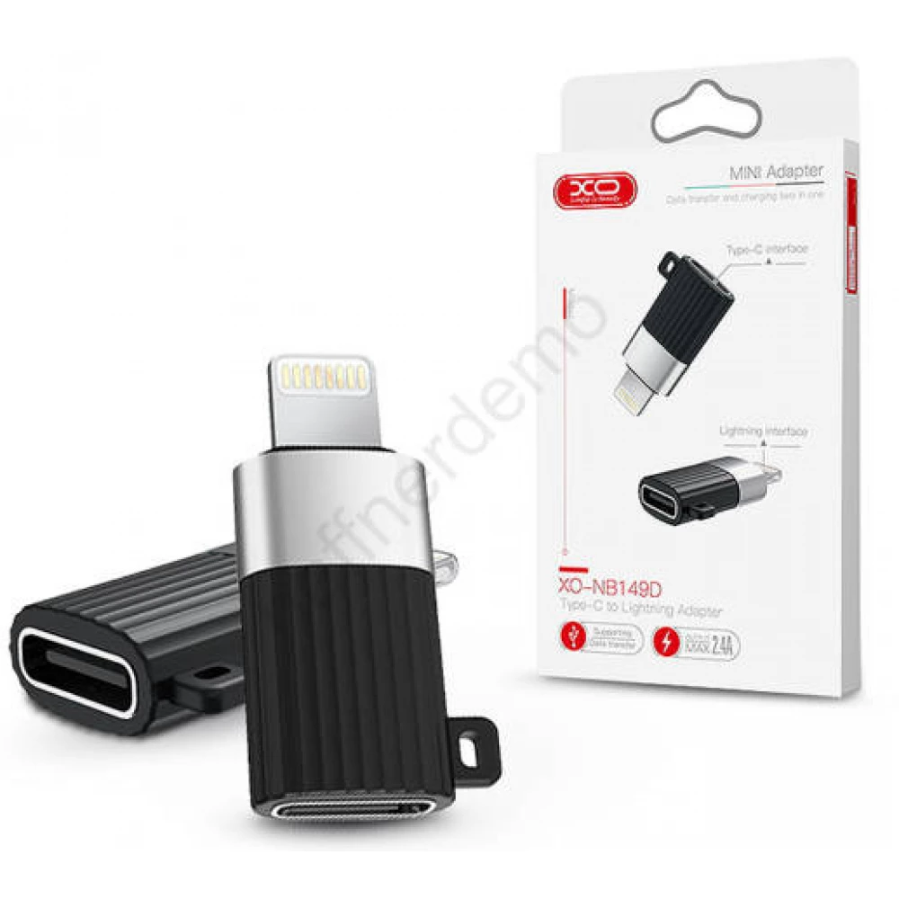 XO USB  Type C Lightning Converter Black-Silver 3cm TF-0038 - iPon -  hardware and software news, reviews, webshop, forum