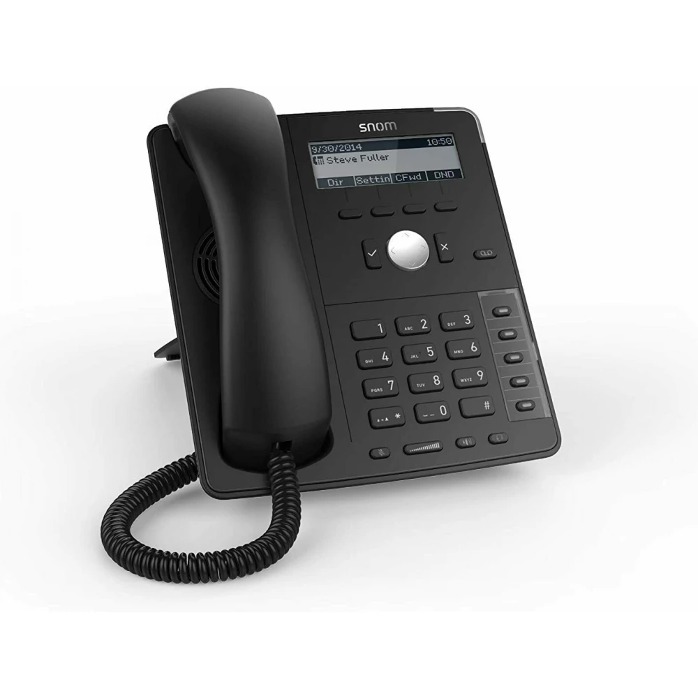 SNOM D715 VoIP telefon fekete