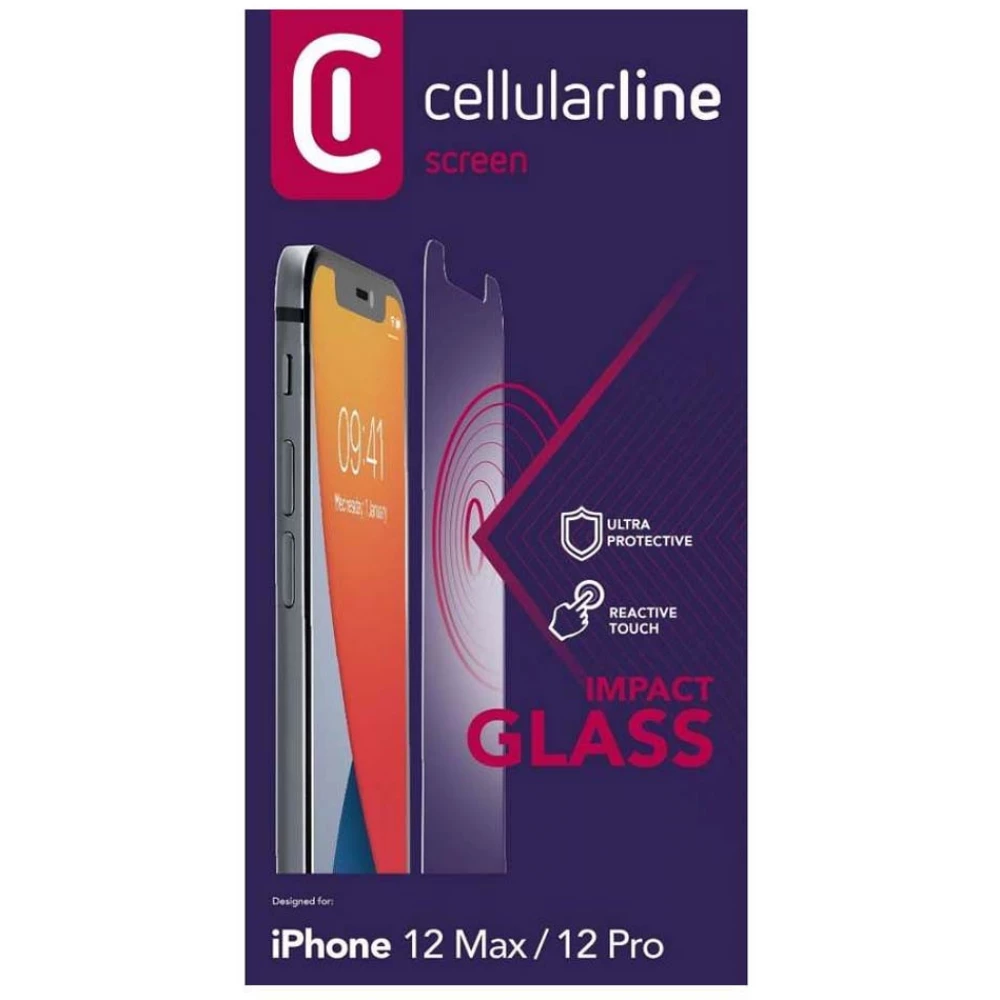 CELLULARLINE Képernyővédő fólia iPhone 12/12 Pro
