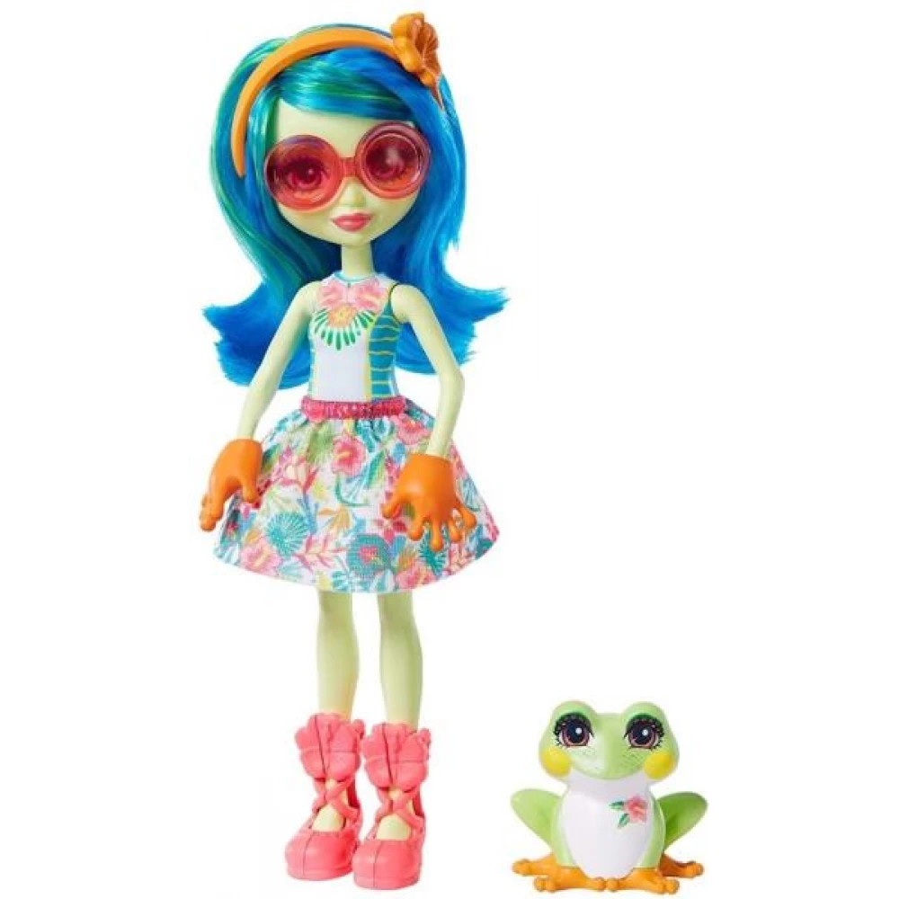 MATTEL Enchantimals Žaba djevojka Tamika Tree i Burst figura set MATTEL Enchantimals Žaba djevojka Tamika Tree i Burst figura set
