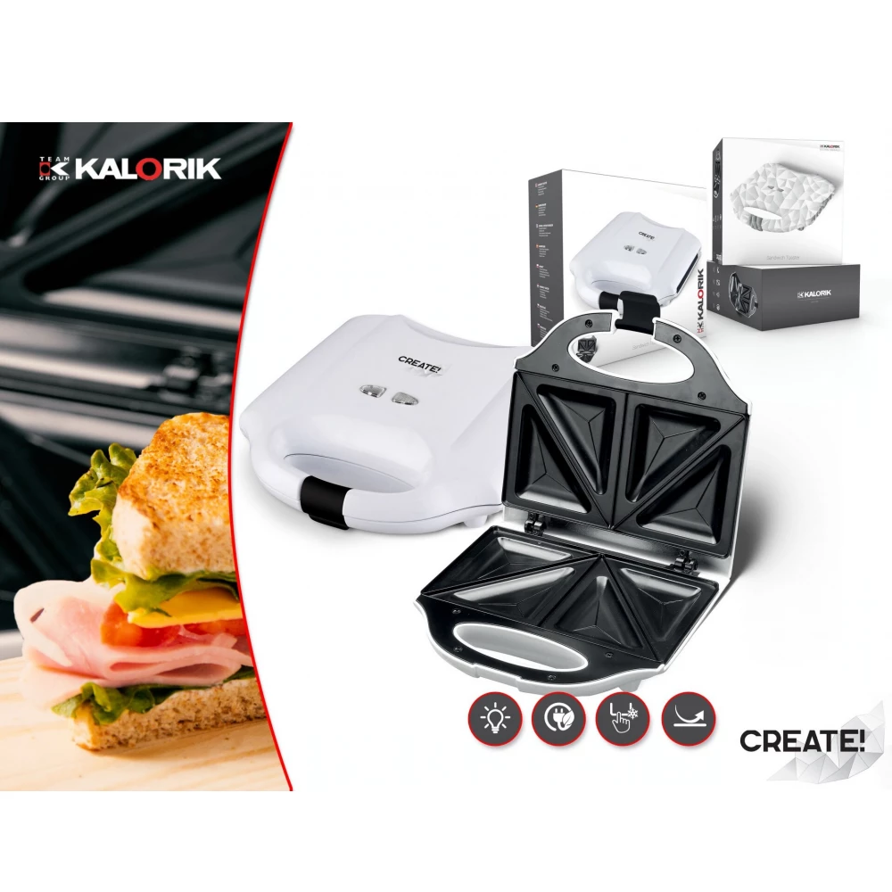 KALORIK SM1010CW sandwich Maker 750 W white iPoncomp